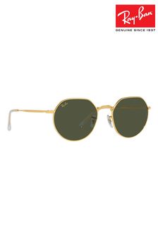 Auriu cu lentile verzi - Ray-ban Large Jack Sunglasses (M20101) | 925 LEI