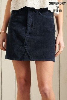 Superdry Blue Cord Mini Skirt (M20416) | €58