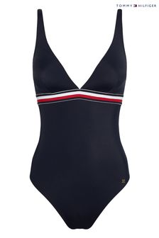 Tommy Hilfiger Blue Core Triangle Swim Suit (M20868) | $148