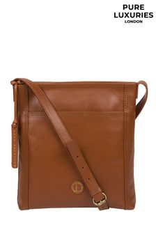 Pure Luxuries London Plumpton Leather Cross-Body Bag (M21094) | $139