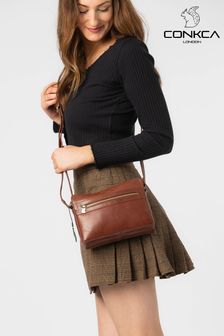 Conkca Drew Leather Cross-Body Bag (M21101) | €84