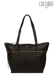 Cultured London Eco Collection Moorgate Leather Tote Bag (M21159) | LEI 286