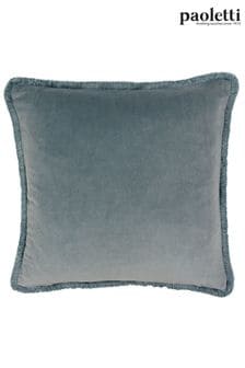 Riva Paoletti Duck Egg Blue Freya Velvet Polyester Filled Cushion (M21431) | $29