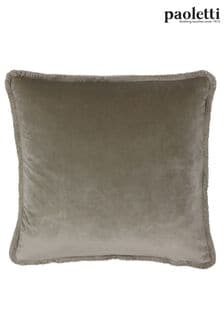 Riva Paoletti Taupe Brown Freya Velvet Polyester Filled Cushion (M21434) | 26 €