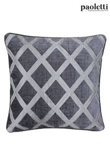 Riva Paoletti Graphite Grey Hermes Chenille Polyester Filled Cushion