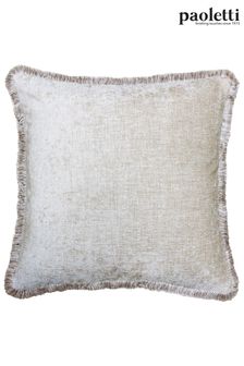 Riva Paoletti Natural Beige Astbury Chenille Polyester Filled Cushion