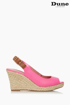 Dune London Pink Kicks 2 Espadrille Wedge Heel Sandals (M21725) | 108 €