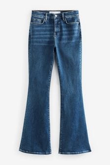 Mittelblau - Stretch-Jeans mit Schlag (M22224) | 19 €