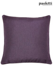 Riva Paoletti Damson Purple/Tobacco Brown Bellucci Contrasting Trim Polyester Filled Cushion (M22333) | $15 - $24