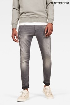 G-Star Revend Skinny Fit Aged Destroy Grey Wash Jeans (M22334) | €54