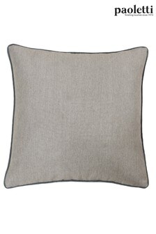 Riva Paoletti Tobacco Brown/Graphite Grey Bellucci Contrasting Trim Polyester Filled Cushion (M22345) | $15 - $24