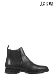 Черный - Кожаная мужская Chelsea Сапоги и ботинки Jones Bootmaker Deakin (M22684) | €130