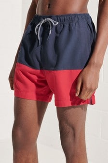 Superdry Blue Tri Series Swim Shorts (M23077) | $43
