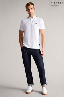 Weiß - Ted Baker Camdn Kurzärmeliges Polo-Shirt, Grau (M24432) | 87 €