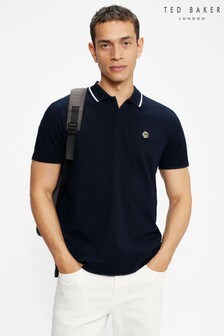 Blau - Ted Baker Camdn Kurzärmeliges Polo-Shirt, Grau (M24433) | 87 €