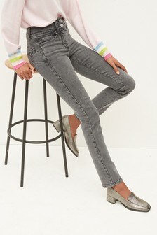 Dunkelgrau - Lift, Slim & Shape Slim Jeans (M25155) | 22 €