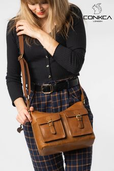 Conkca Nancie Leather Shoulder Bag