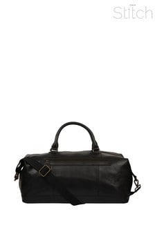 Made By Stitch Black Shuttle Leather Holdall (M25478) | $163