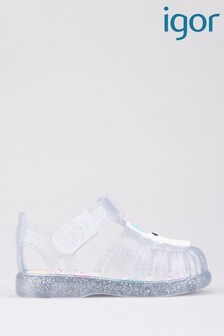 Igor Clear Tobby Natural Unicornio Glitter Sandals (M26150) | ₪ 93