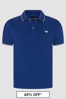 Boys Blue Polo Shirt (M26272) | ￥13,210