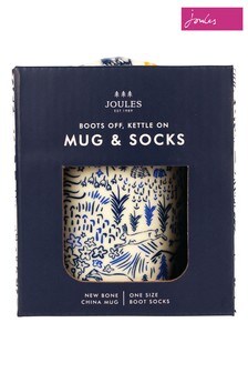 Joules Blue Ceramic Mug & Boot Socks Set (M27046) | $30