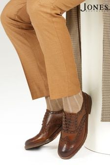Jones Bootmaker Mens Brown Bertie Oxford Leather Brogues (M27197) | $157
