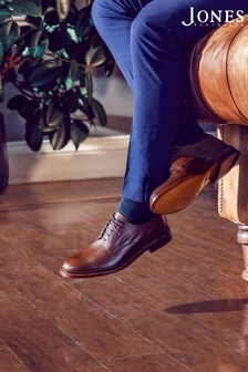 נעלי דרבי מעור לגברים בצבע חום דגם Beckton Goodyear Welted של Jones Bootmaker (M27198) | ‏694 ₪
