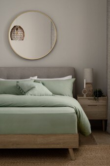 Sage Green 100% Cotton Supersoft Brushed Deep Fitted Sheet (M27584) | $39 - $56