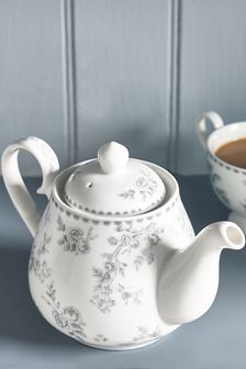 Grey Charlotte Jubilee Floral Tea Pot Fine China (M27750) | $33