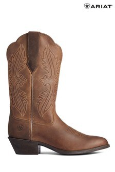 Ariat Brown Heritage R Toe Stretchfit Boots