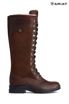 Ariat Brown Wythburn Tall Waterproof Lace Up Boots (M27799) | $350