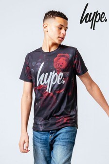 Hype. Rose Splat Kinder -T-Shirt, Schwarz (M28673) | 27 €