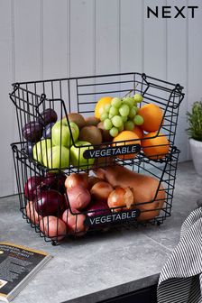 Set Of 2 Moderna Stacking Vegetable Baskets (M28893) | €24