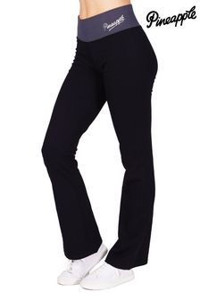 Black - Pineapple Contrast Band Boot Cut Jersey Trousers (M29139) | MYR 156