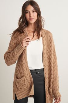 Camel Cable Cardigan (M29392) | kr367