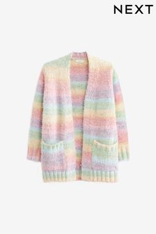 Rainbow Fluffy Long Cardigan (3-16yrs) (M29570) | CA$45 - CA$58