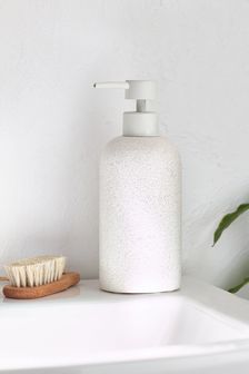 White Stone Effect Soap Dispenser (M31291) | $15