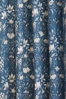Laura Ashley Seaspray Blue Parterre Lined Eyelet Curtains (M31804) | 100 € - 191 €