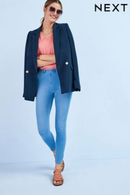 Bleu délavé - Legging en jean en jersey (M31948) | €19