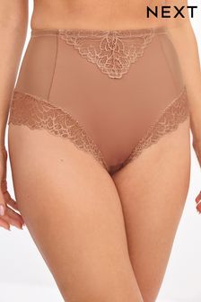 Neutral/Tan Brown High Waist Brief Firm Tummy Control Shaping Briefs (M32136) | kr330