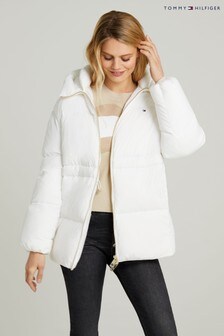 Tommy Hilfiger White Down Puffer Coat (M33036) | ₪ 1,043