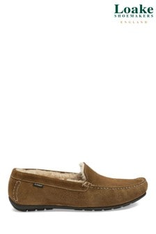 Loake Suede Shearling Lined Apron Slippers (M33090) | €143