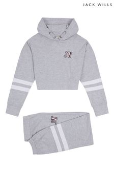 Jack Wills Grey Over The Head Hood and Joggers Lounge Set (M33113) | SGD 69