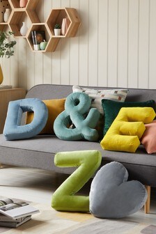 Multi Bright Monogram Letter Cushion