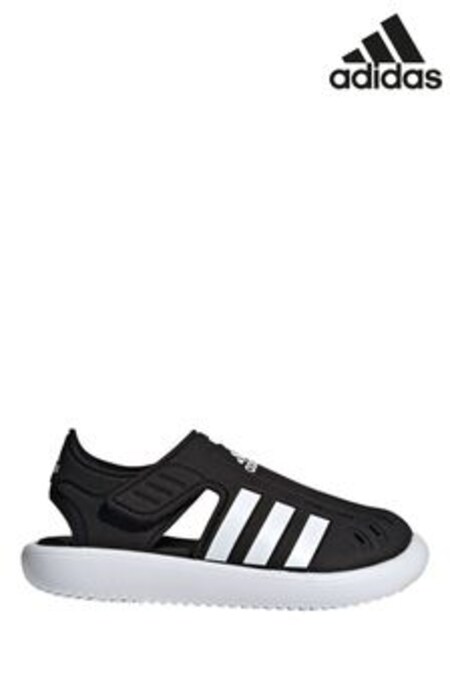 adidas Black Adilette Junior Sandals (M33392) | AED136