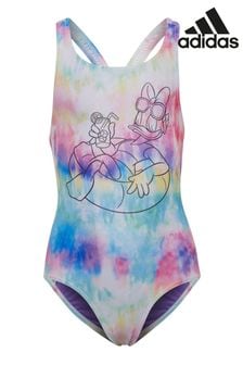 Разноцветный купальник для девочек с принтом adidas Disney Daisy Duck (M33414) | €33