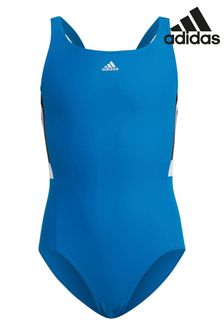أزرق - بدلة سباحة متقاطعة من الخلف للبنات من Adidas (M33418) | 11 ر.ع