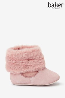 Baker by Ted Baker Pink Faux Fur Boots (M33616) | $25