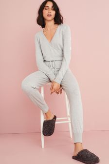 Grey Star Relaxed Lounge Knitted Jumpsuit (M34137) | CHF 42
