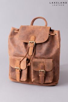 Lakeland Leather Hunter Leather Backpack In Tan (M34273) | $163